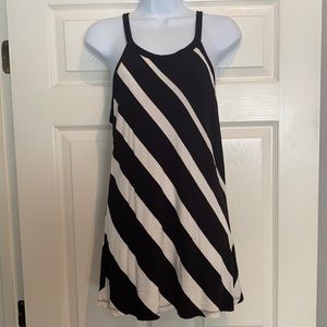 INC Black and white blouse shirt